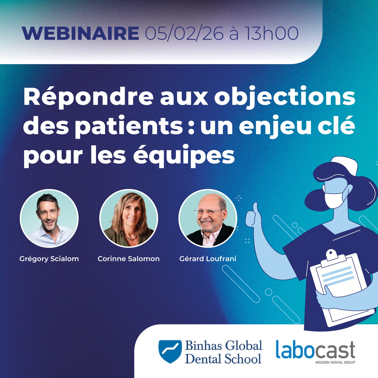 Webinaire BGDS : Répondre aux objections des patients